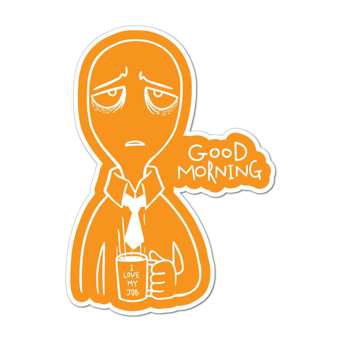 Good Morning Laptop Car Sticker Decal
