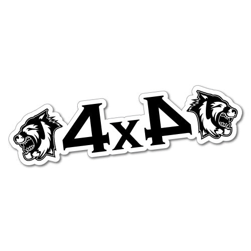 4X4 Wolf Sticker