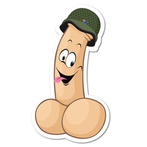Dick Helmet Sticker