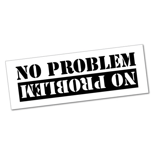 No Problem Sticker