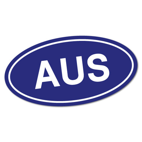 Aus Country Code Oval Australia Sticker