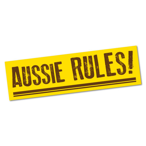 Aussie Rules Sticker