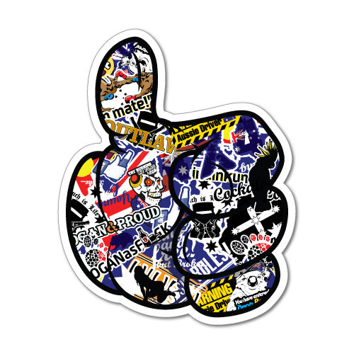 Thumbs Up Australia Bomb Sticker