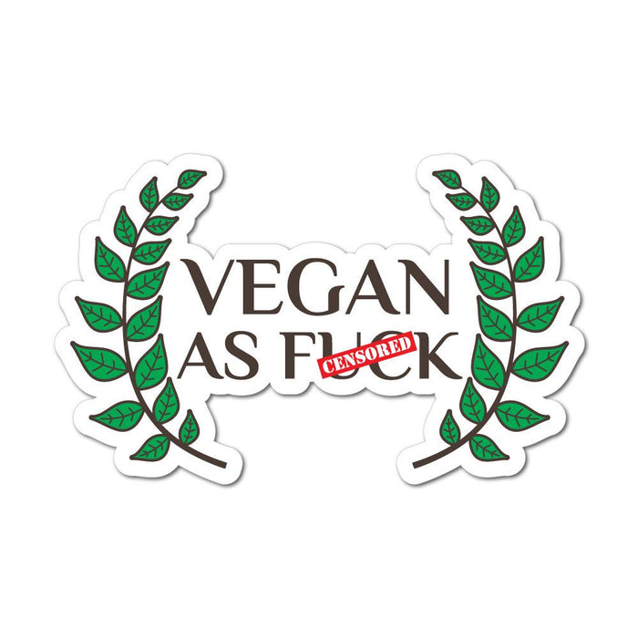 Vegan As Fck Af Sticker Decal