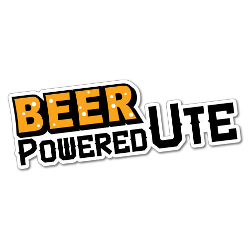 Beer Powered Ute Sticker