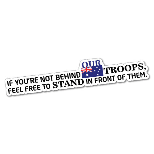 Support Our Troops Australian Sticker
