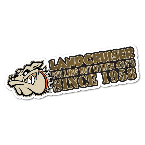 Land Cruiser Pulling Out All 4X4 Sticker