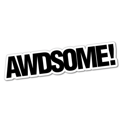 Awdsome Awd 4Wd 4X4 Sticker