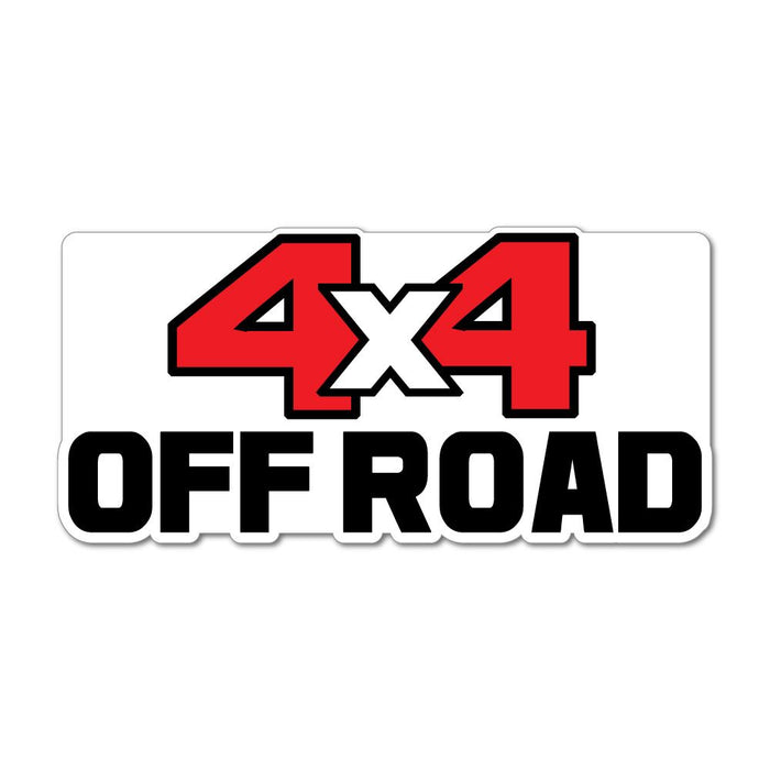 4X4 Off Road Car Forward Wheel Red Car Sticker Decal