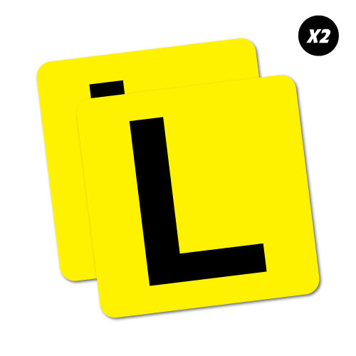 2X Learner L Plate Sticker