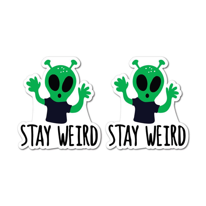 2X Stay Weird Sticker Decal