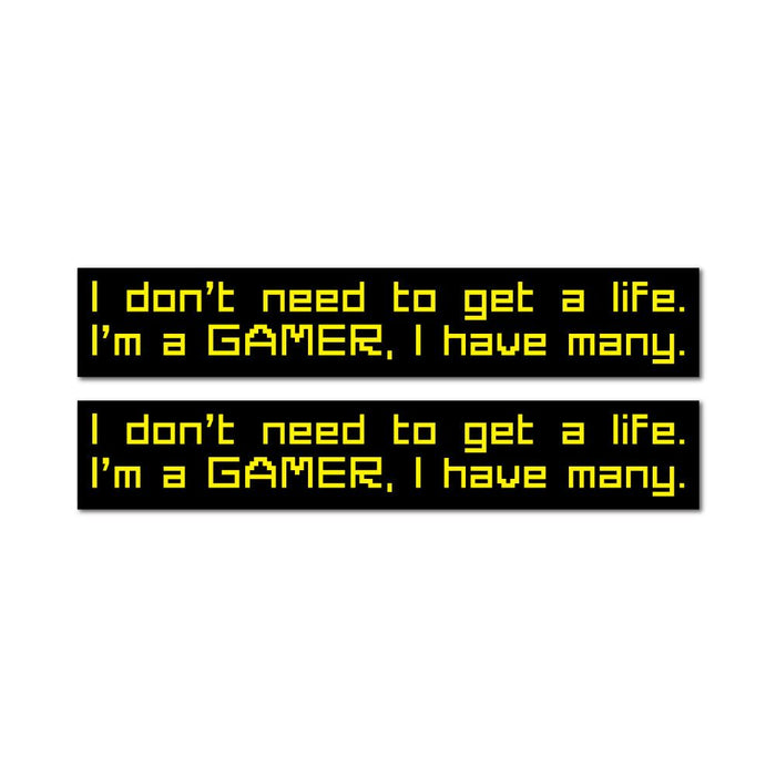 2X Gamer Sticker Decal