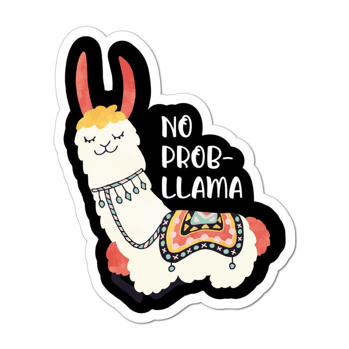 No Prob Llama Car Sticker Decal