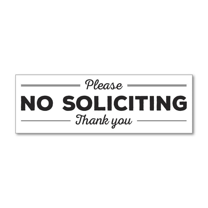 No Soliciting Sticker Decal