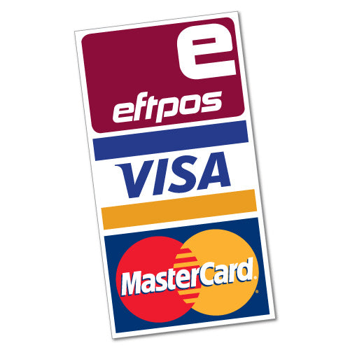 Eftpos Visa Mastercard Sticker