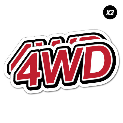 2X 4Wd 4X4 Offroad Sticker