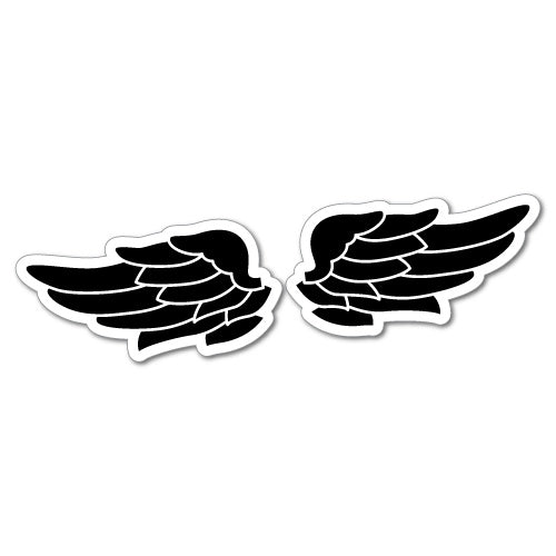 2X Wing Bike Helmet Sticker