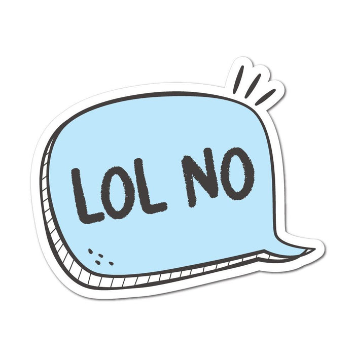 Lol No Sticker Decal