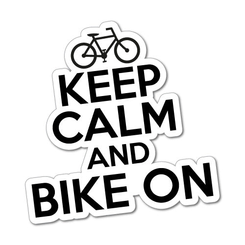 Funny Bike On Sticker