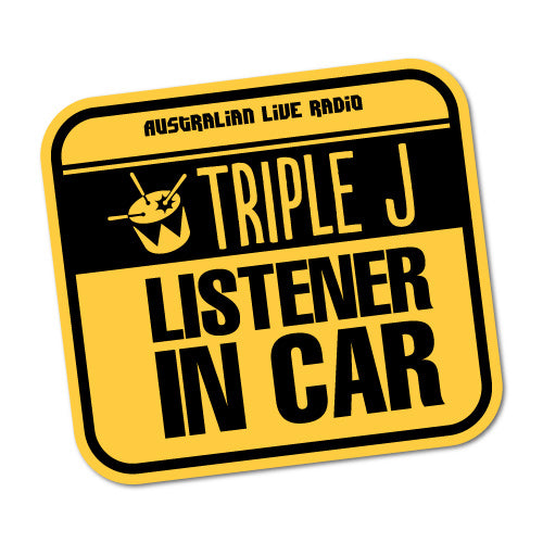 Triple J Listener In Car Sticker