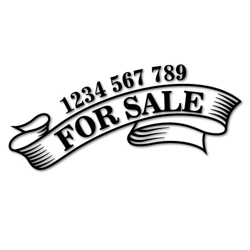 For Sale Custom Phone Number Sticker