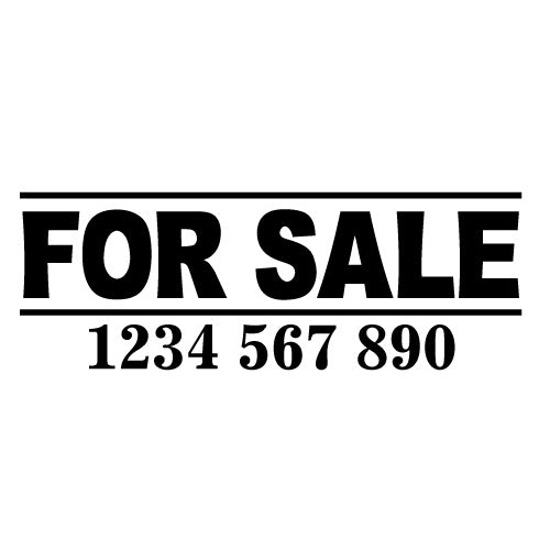 For Sale Custom Phone Num Sticker