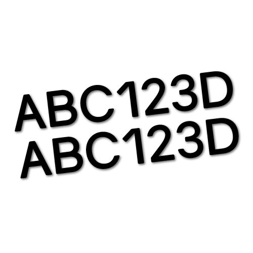 2X Custom Boat Registration Sticker