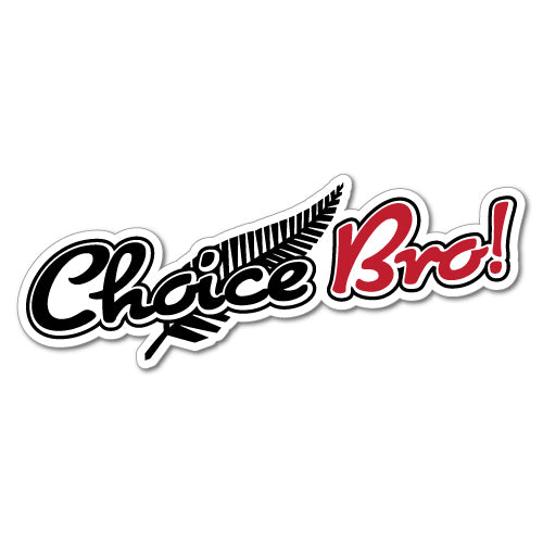 Choice Bro Silver Fern Sticker New Zealand