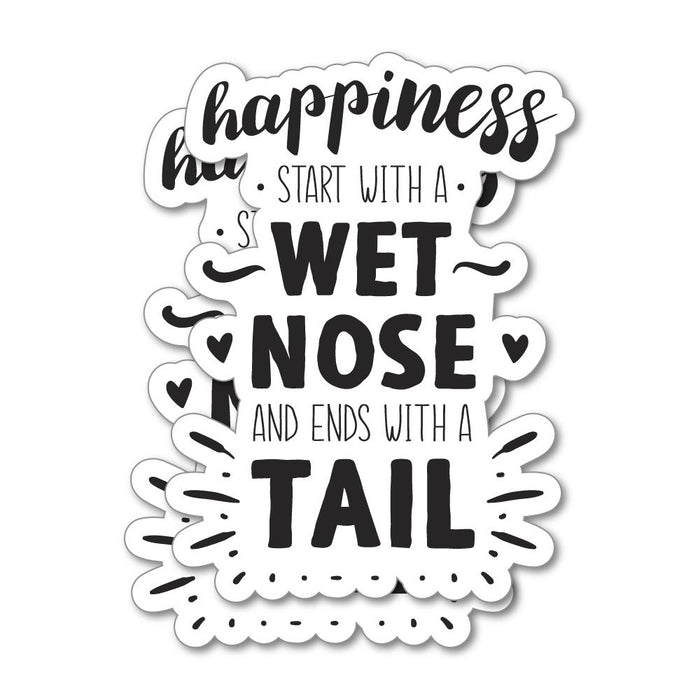 2X Wet Nose Sticker Decal