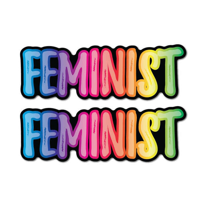 2X Feminist Sticker Decal
