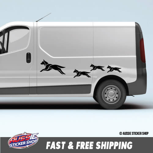 8X Van Caravan Dingo Sticker