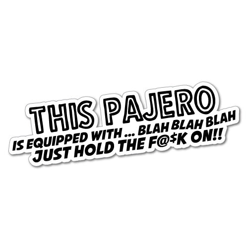 This Pajero Is Equipped With Sticker