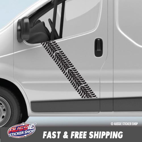 4X Tyre Tracks 4X4 Ute Sticker