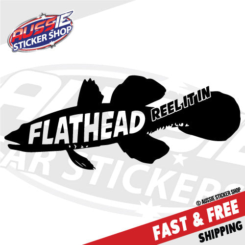 Flathead Reel It In Boat Sticker