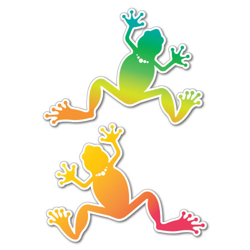 Rainbow Frogs Pair Sticker