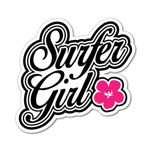 Surfer Girl Sticker Surfing