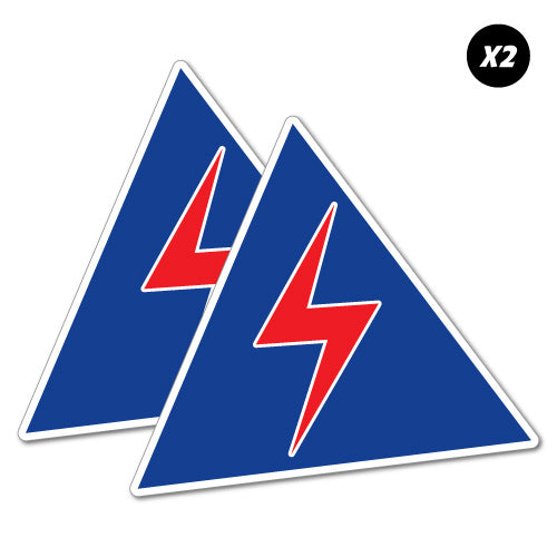 2X Battery Isolation Safety Cams Sticker