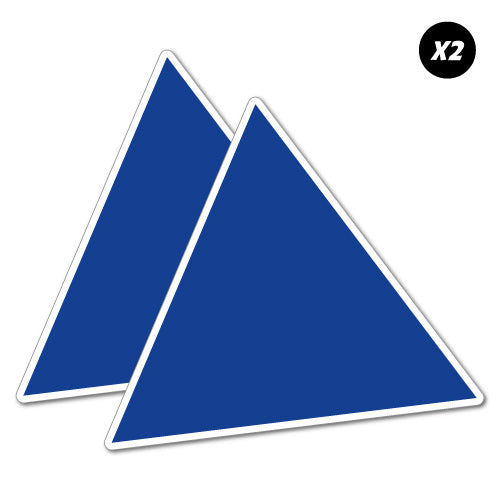 2X Battery Blue Tri Racing Cams Sticker