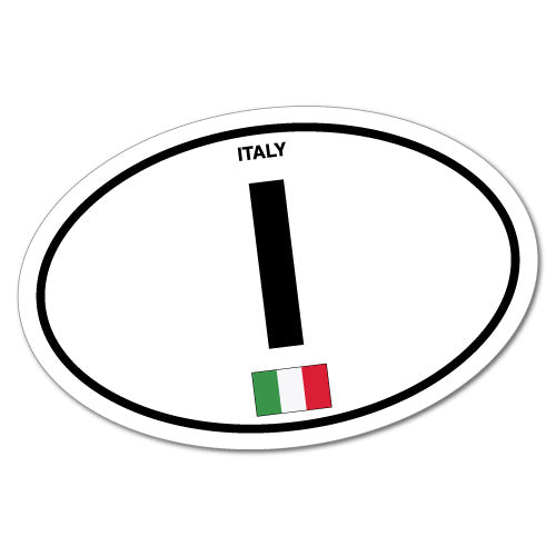 Italy Country Code Sticker