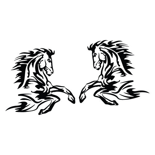 2X Horse Float Trailer Sticker