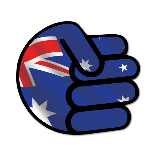 Aussie Fist Shocker Sticker