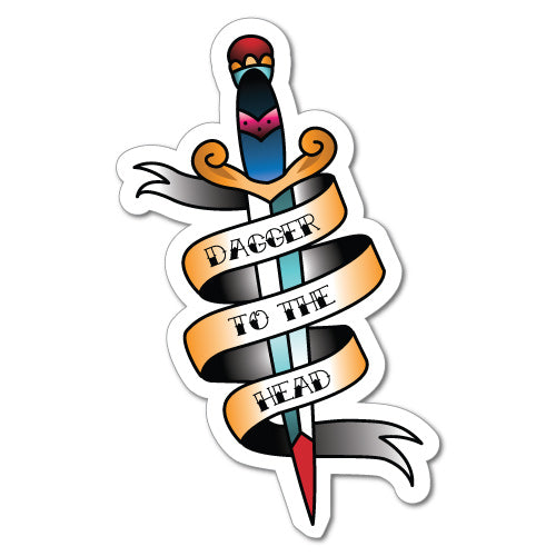 Dagger To The Head Sticker