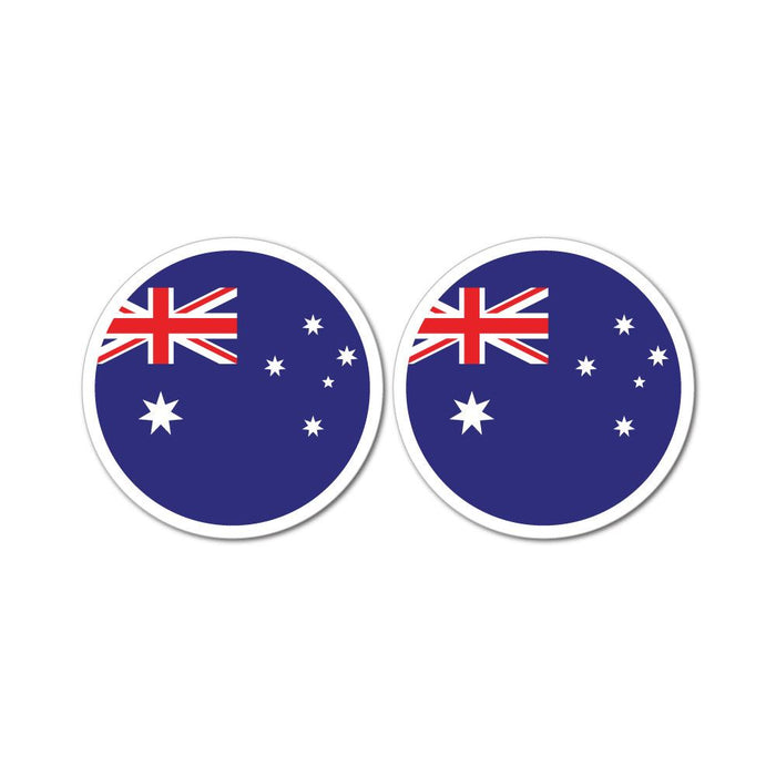 Australian Flag X2 Sticker Decal