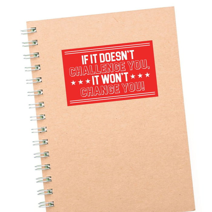 Challenge Yourself Sticker Decal