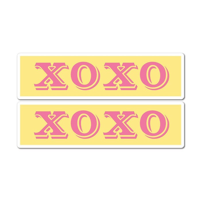 2X Hugs And Kisses Xoxo Sticker Decal