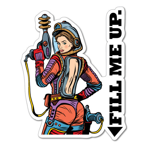 Fill Me Up Sexy Fuel Cap Sticker