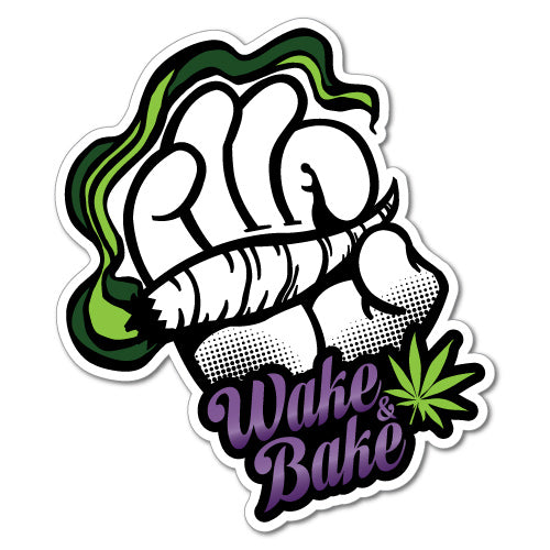 Wake And Bake Sticker