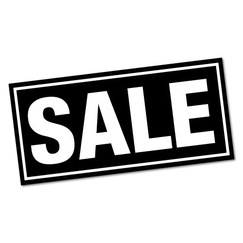 Black Sale Sign Sticker
