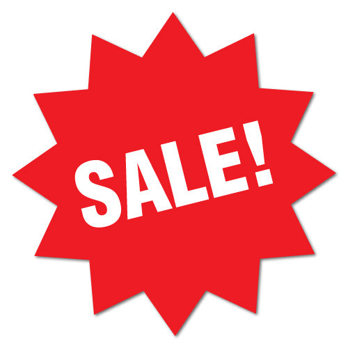 Sale Sign Zig Zag Sticker