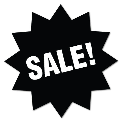 Black Sale Sign Zig Zag Sticker